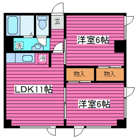 栄町駅 徒歩10分 2階の物件間取画像